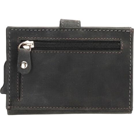 Πορτοφόλι Safety wallet hide & stitches Black (20208-001)